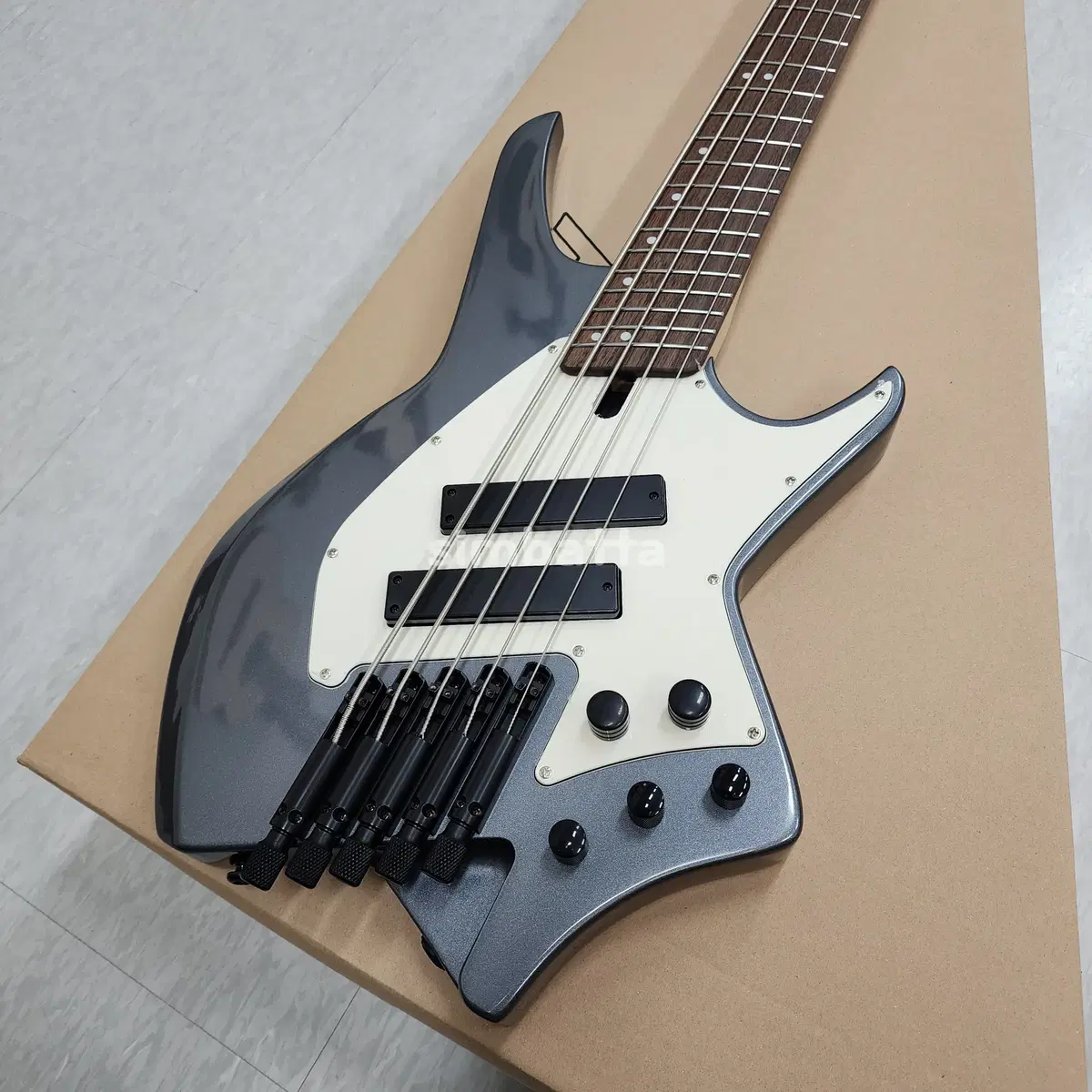 ヘックスヘッドレス 5弦ベースギターNB505ガンメタルグレー